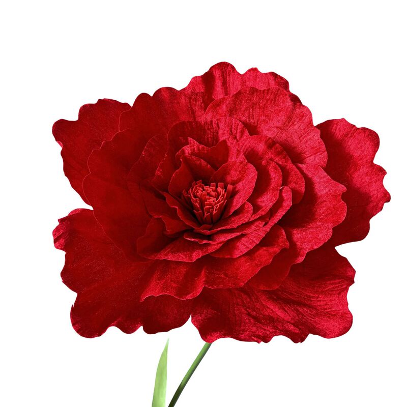 大規模なシミュレーションの絨毯の牡丹の花の結婚祝いの偽の花のショーウインドーは映画館を展示してワインの赤色の人工のバラの大きい花を撮影します。|undefined