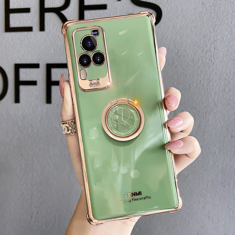 Coque téléphone en silicone pour vivo x60 pro plus avec support_voghion.com
