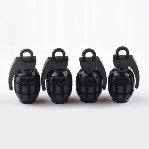CZC-004 Hand Grenade Valve Stem Cap, Colorful Aluminum Alloy Dust Cover, Ten Colors Valve Stem Cover