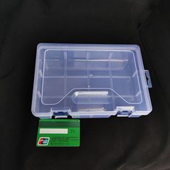 Transparent rectangular plastic empty box storage box sample box spare parts packaging box PP tool box empty box