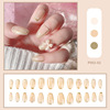 Nail stickers for manicure, fake nails for St. Valentine's Day contains rose with bow, wholesale