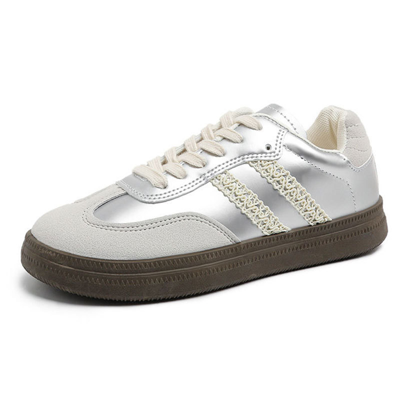 INL plata zapatos de entrenamiento de mujeres 2026 nuevo otoño transpirable Gump zapatos de skate casual universal deportivo de mujer