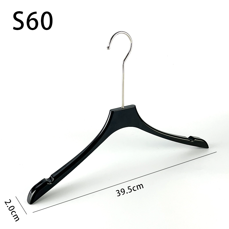 Black hanger, acrylic plastic wedding dress