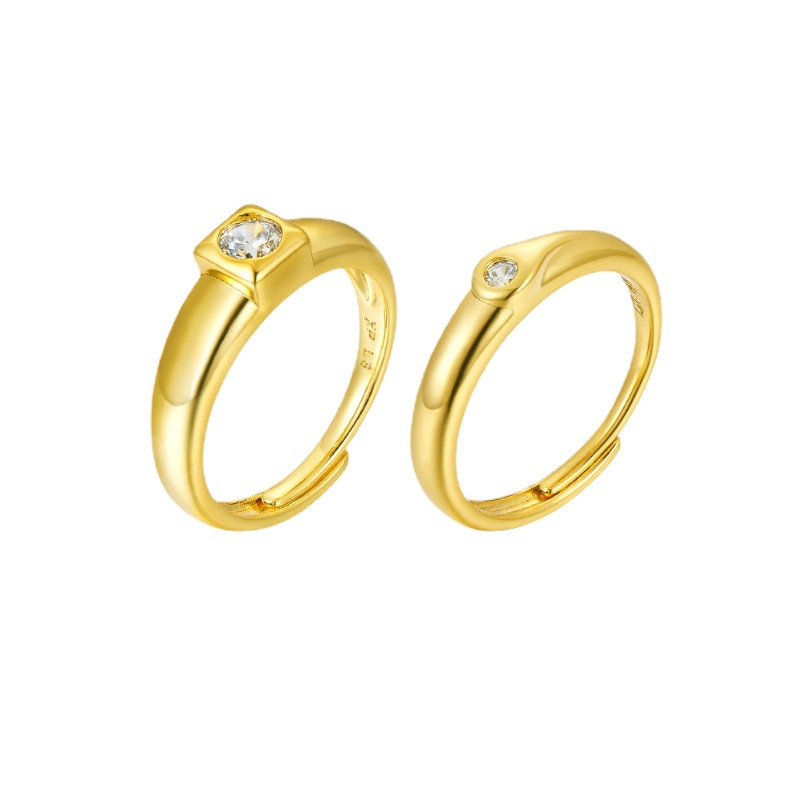 Xuping joyería pareja anillo nuevo anillo de aleación de 24k para hombres anillo de boda retro joyería al por mayor mujer
