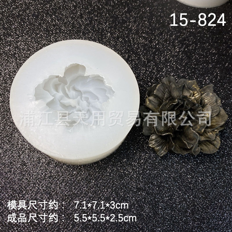 Girasol Rosa Clavel fondant cake molde de silicona DIY coche aromaterapia decoración colgante epoxi