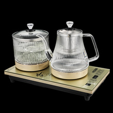 美能迪夏上新家用電熱水壺新款燒水壺辦公用電茶具智能煮水壺套裝