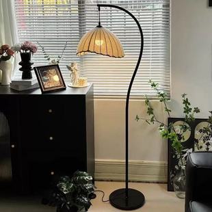 Antique crescent non-standard floor lamp net popular home hotel fishing lamp new high-class atmosphere bedroom high color value