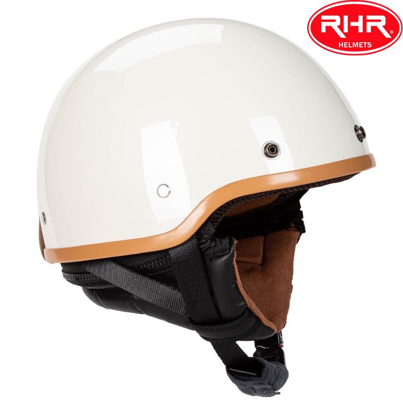 Vintage pusķivere ar malu ar noņemamu motocikla ķiveri ar priekšautiņu Elektriskā veloķivere Halewind_voghion.com