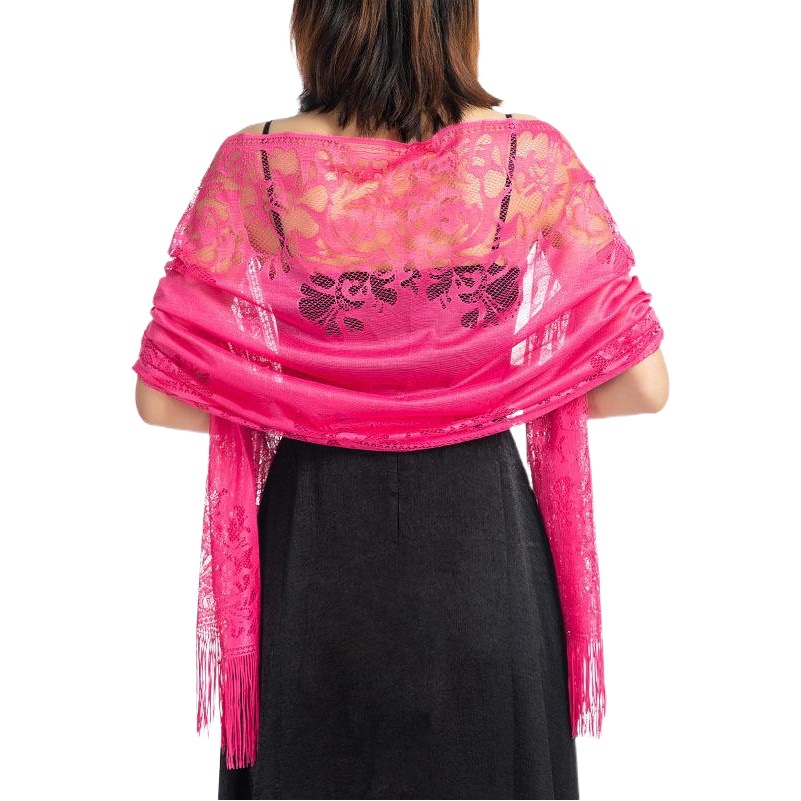 Explosive Lace Shawl Bridesmaid Evening Dress Cheongsam Shawl Party Dinner Hollow Lace Shawl Scarf Women