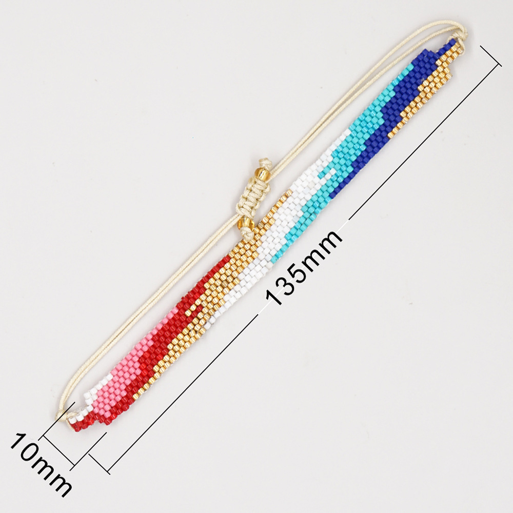 1 Piece Bohemian Geometric Glass Irregular Tassel Womenu0027S Bracelets