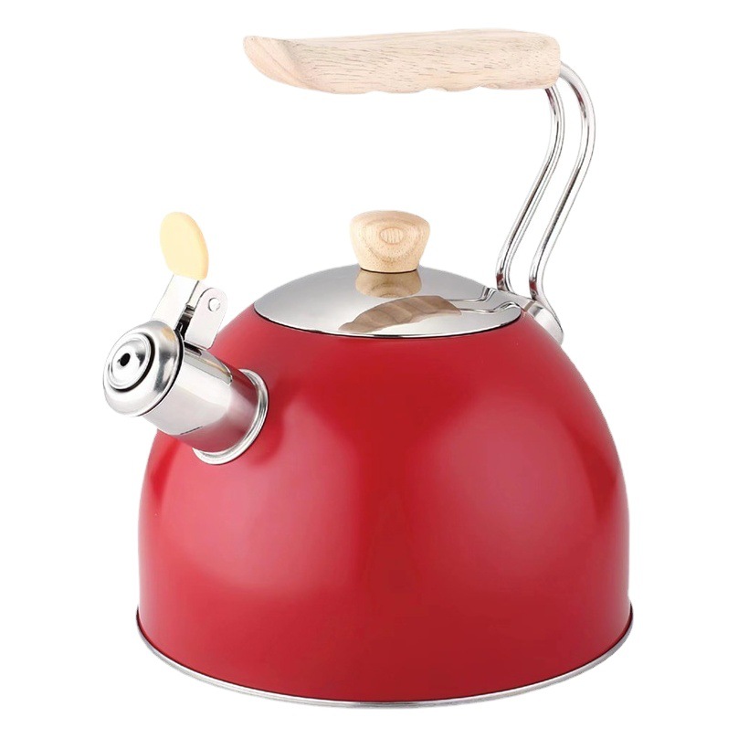 Hervidor Silbante de Acero Inoxidable 201 con Silbato para Cocina y Camping