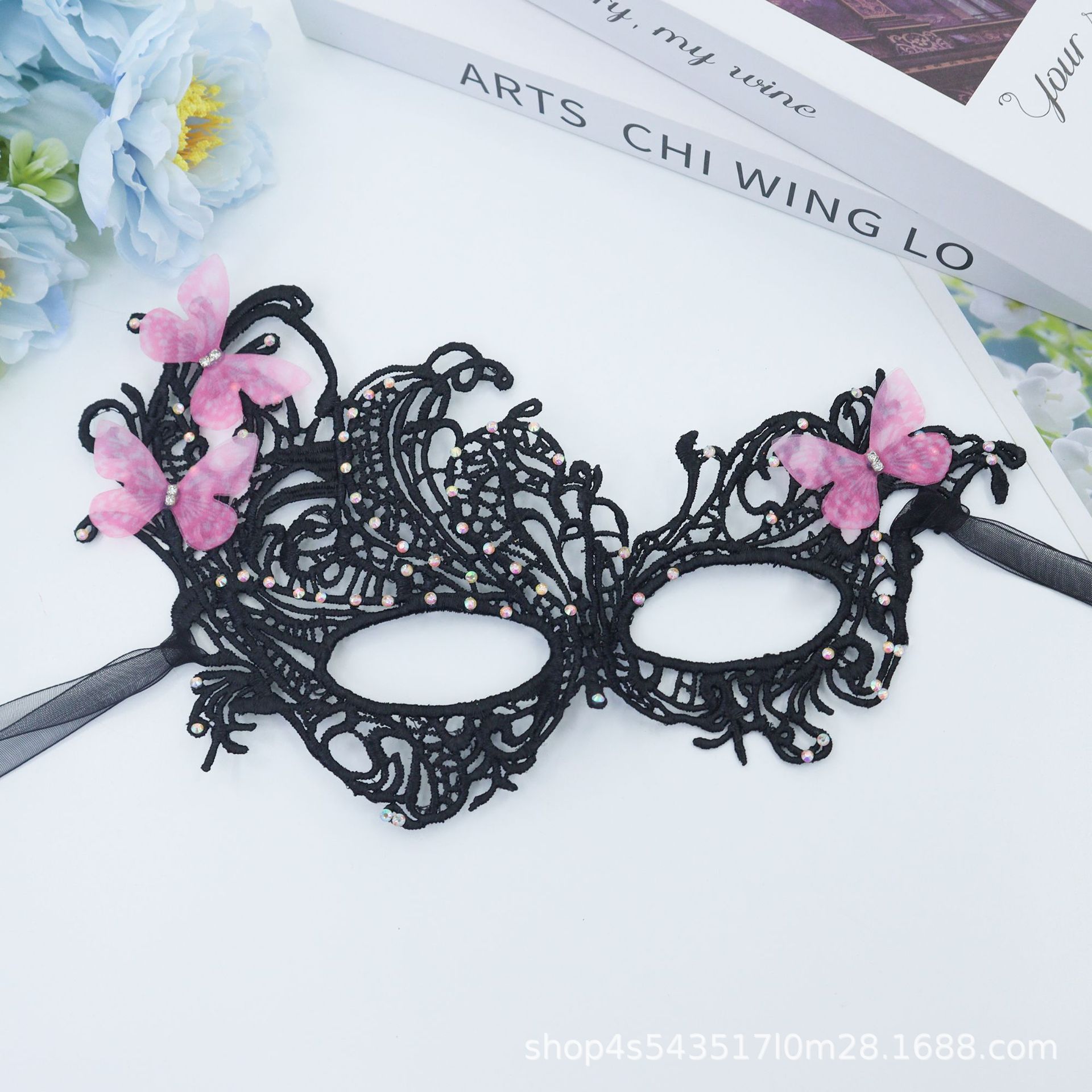 Ventas transfronterizas calientes de Halloween máscaras de encaje de Phoenix máscaras de rendimiento de máscaras sexuales de la reina