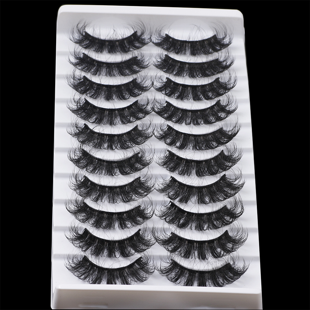 Deep-fried fluffy eyelashes 10 pairs of...