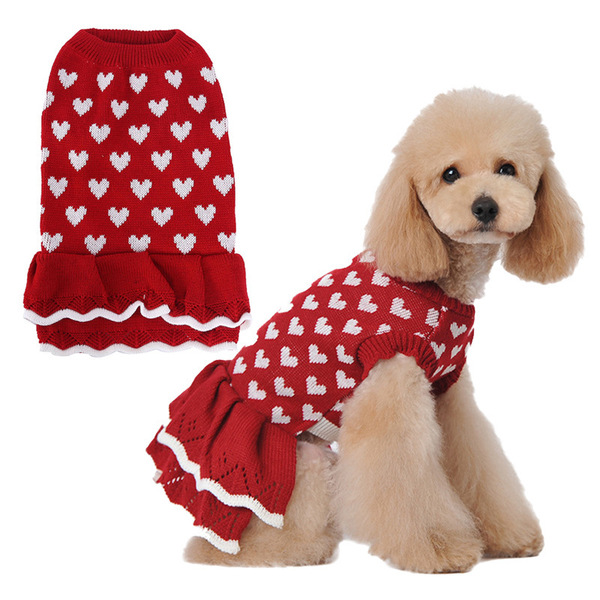Pet products dog clothes Pet sweater wholesale round neck slim pet…