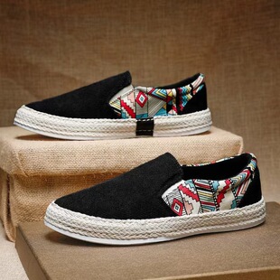 Ice Silk Shoes for Men in Spring and Summer, Breathable and Thin, Men's Canvas Shoes, Casual Sneakers, Soft Soles, Non-Slip, Versatile