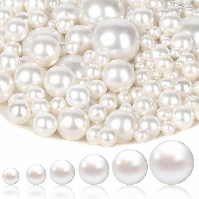 Abs Imitation Pearls 3-20mm Non-Porous Pearl Round Beads Handmade Beads Loose Beads Jewelry Beads DIY Jewelry Accessories