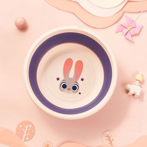 Zootopia household foldable basin children's face wash pp foot basin plastic basin