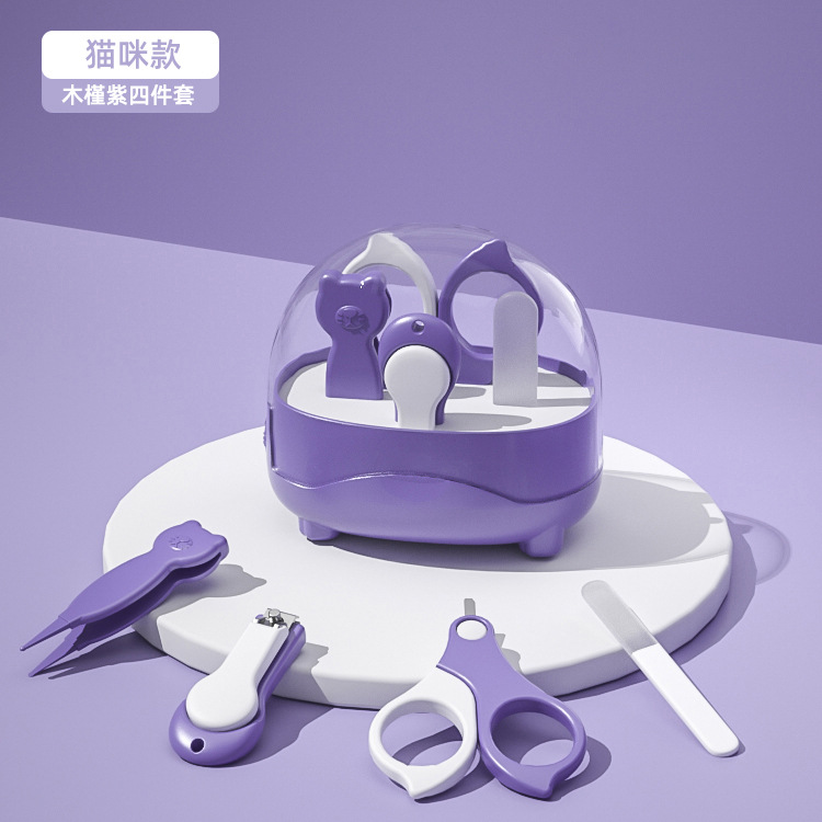 [cat style] hibiscus purple/four-piece set