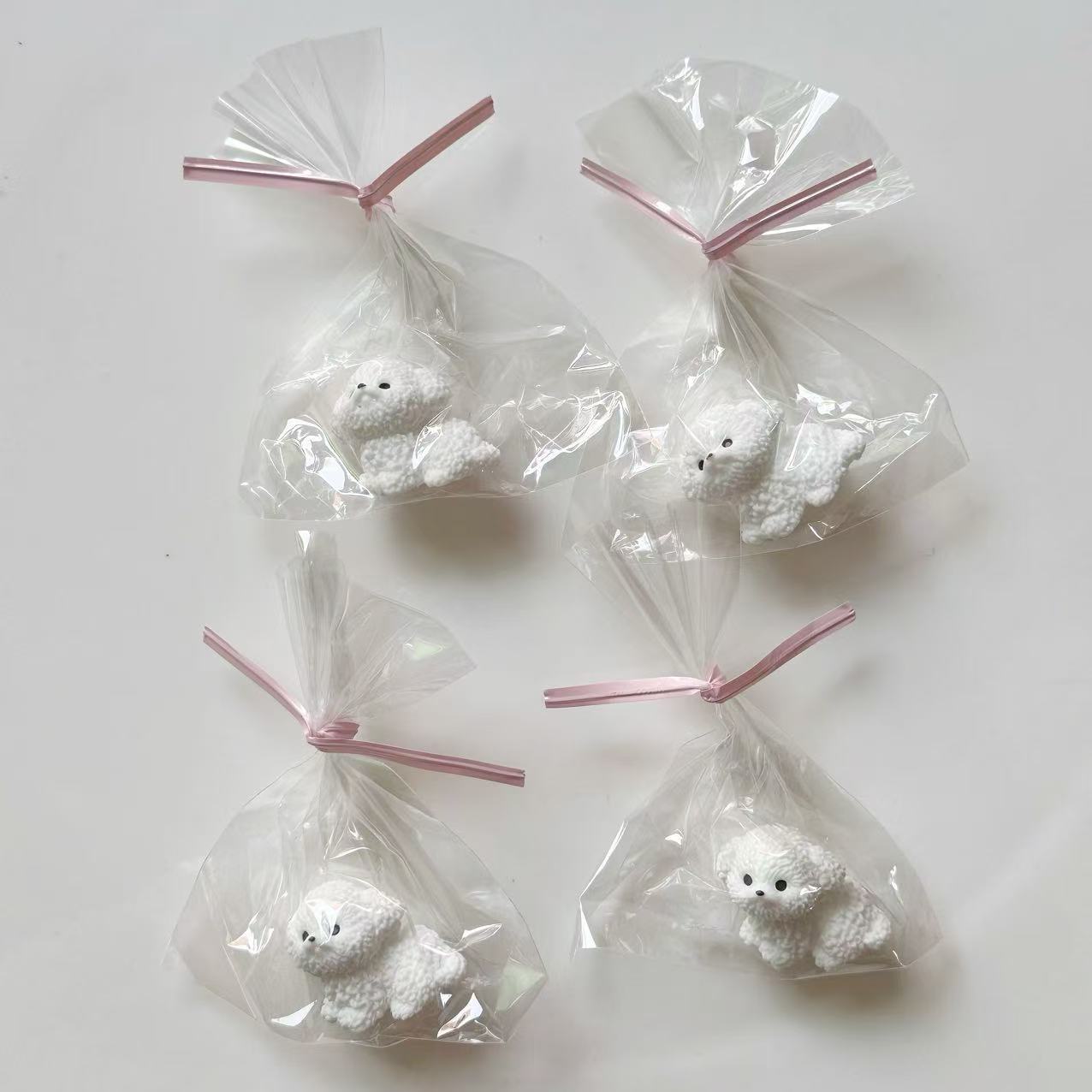 한 가방 곱슬 머리 강아지 귀여운 소녀 전화 케이스 헤어 클립 DIY 수제 액세서리 신발 버클 액세서리 키 체인