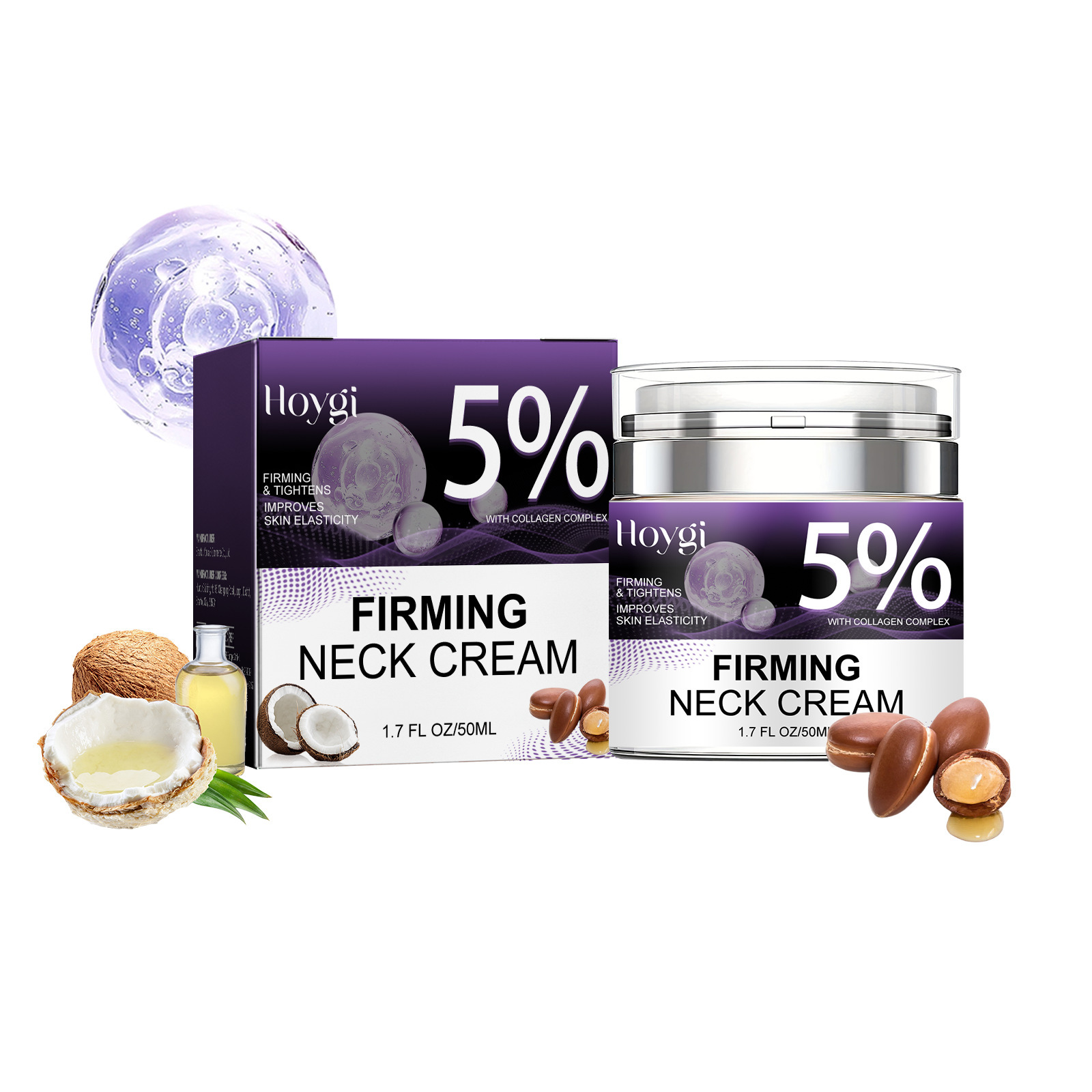 Creme Firmador para Pescoço Hoygi para clarear linhas, hidratar, resistir a rugas, firmar e iluminar a pele, cuidados com o pescoço_voghion.com