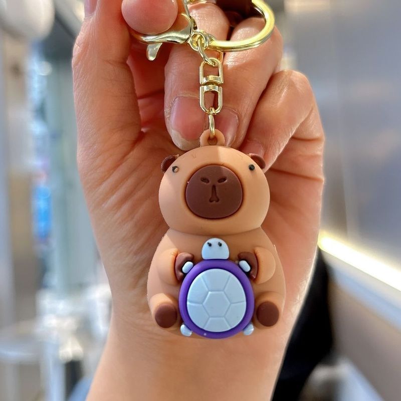 カピバラのカピバラのテーブルの上の小さい置物のミニ情緒の安定のステーションの解凍の装飾品は女子の神器を癒します。|undefined