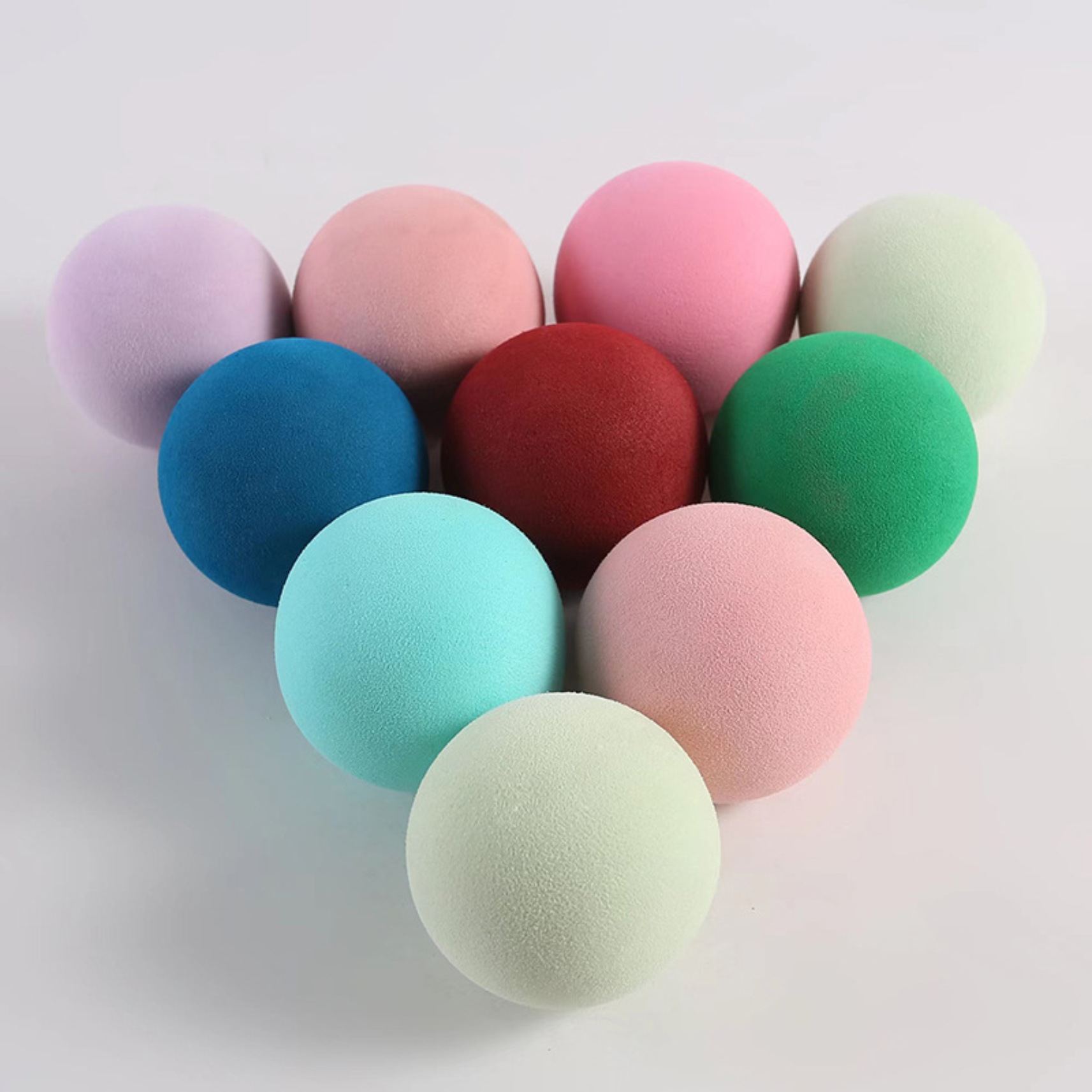 Customized Eva Grinding Balls, Aerodynamic Soft Elastic Balls, Solid Elastic Colorful Foam Soft Balls, Outdoor Sports Toys