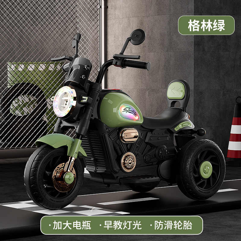 motocicleta eléctrica para niños triciclos para niños y niñas coche para niños se puede sentar en el coche de juguete de regalo de control remoto