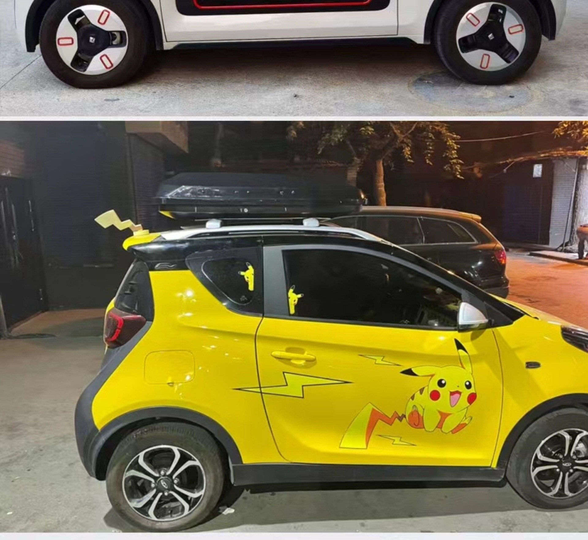 Suitable for Wuling Hongguang mini roof luggage box, third-generation macaron luggage rack, small SUV roof luggage box