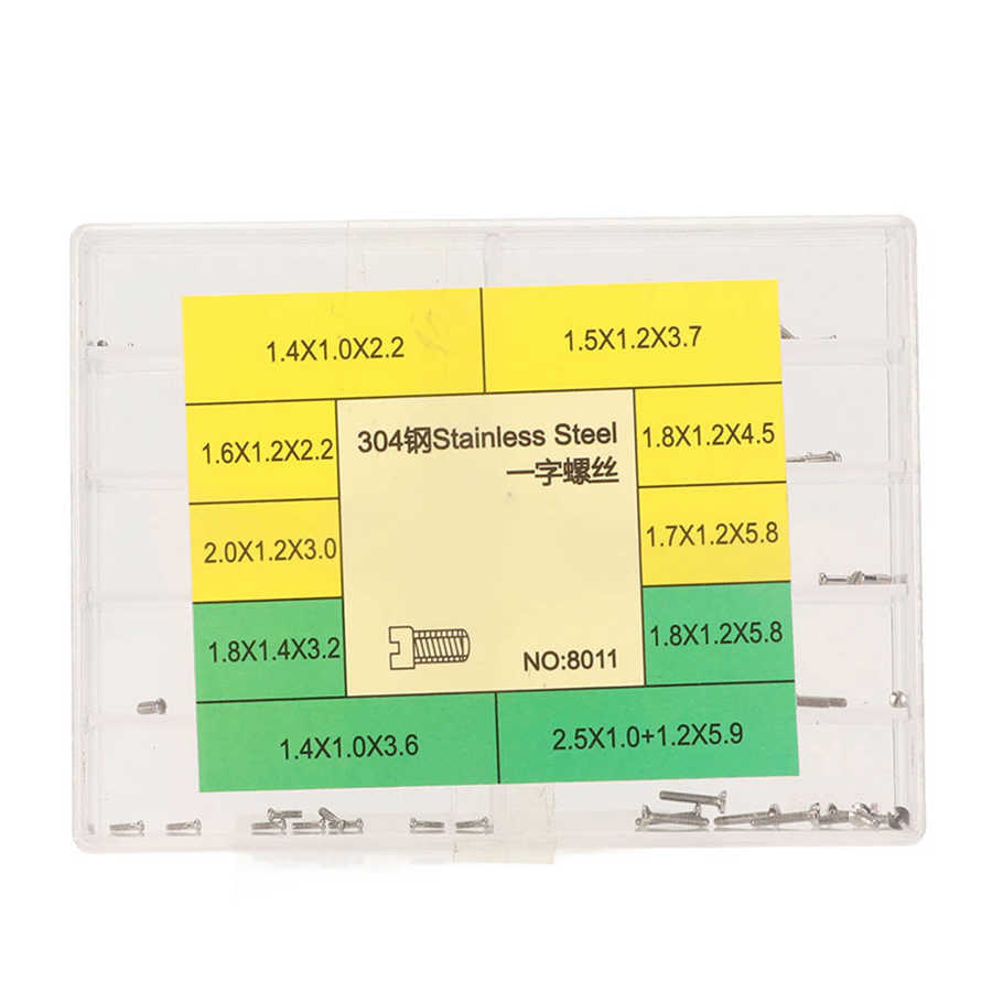 修表工具 NO.8011 一字螺丝 10格手表螺丝 手表一字表带后盖螺丝