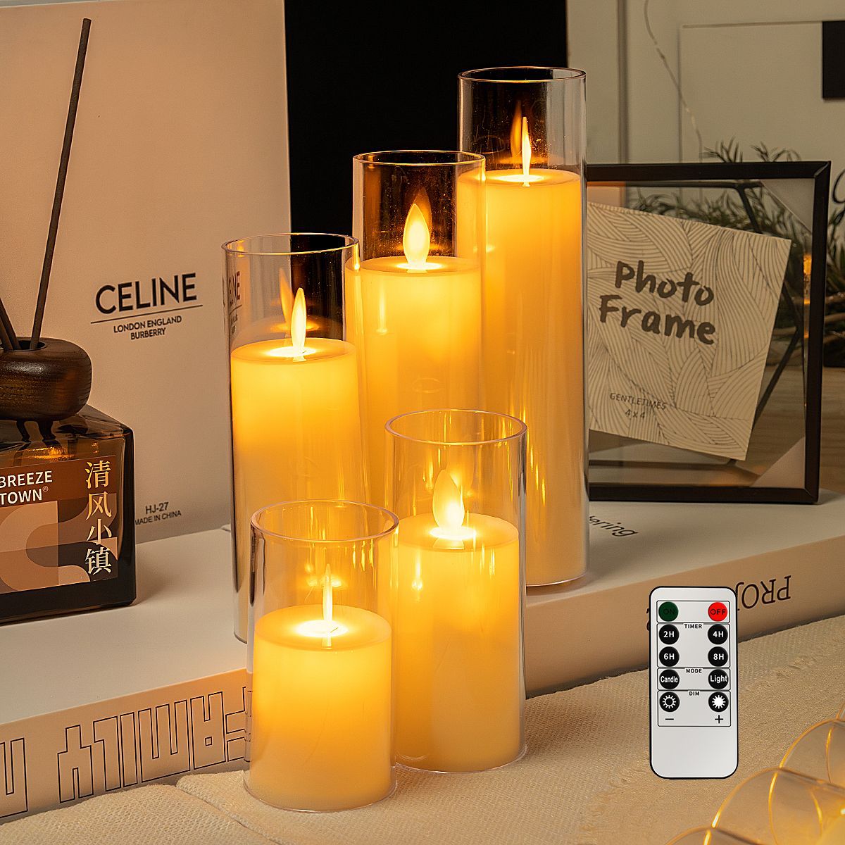 Ventas transfronterizas de vela LED lámpara de vela electrónica taza de vela de cumpleaños oscilante cabeza lámpara de vela creativa lámpara de noche de boda