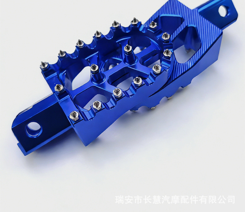Cross-Border Motorcycle Footrests with Spikes, Non-Slip, Wear-Resistant, Durable Electric Motorcycle Pedals, Cnc Aluminum Alloy Modification Parts