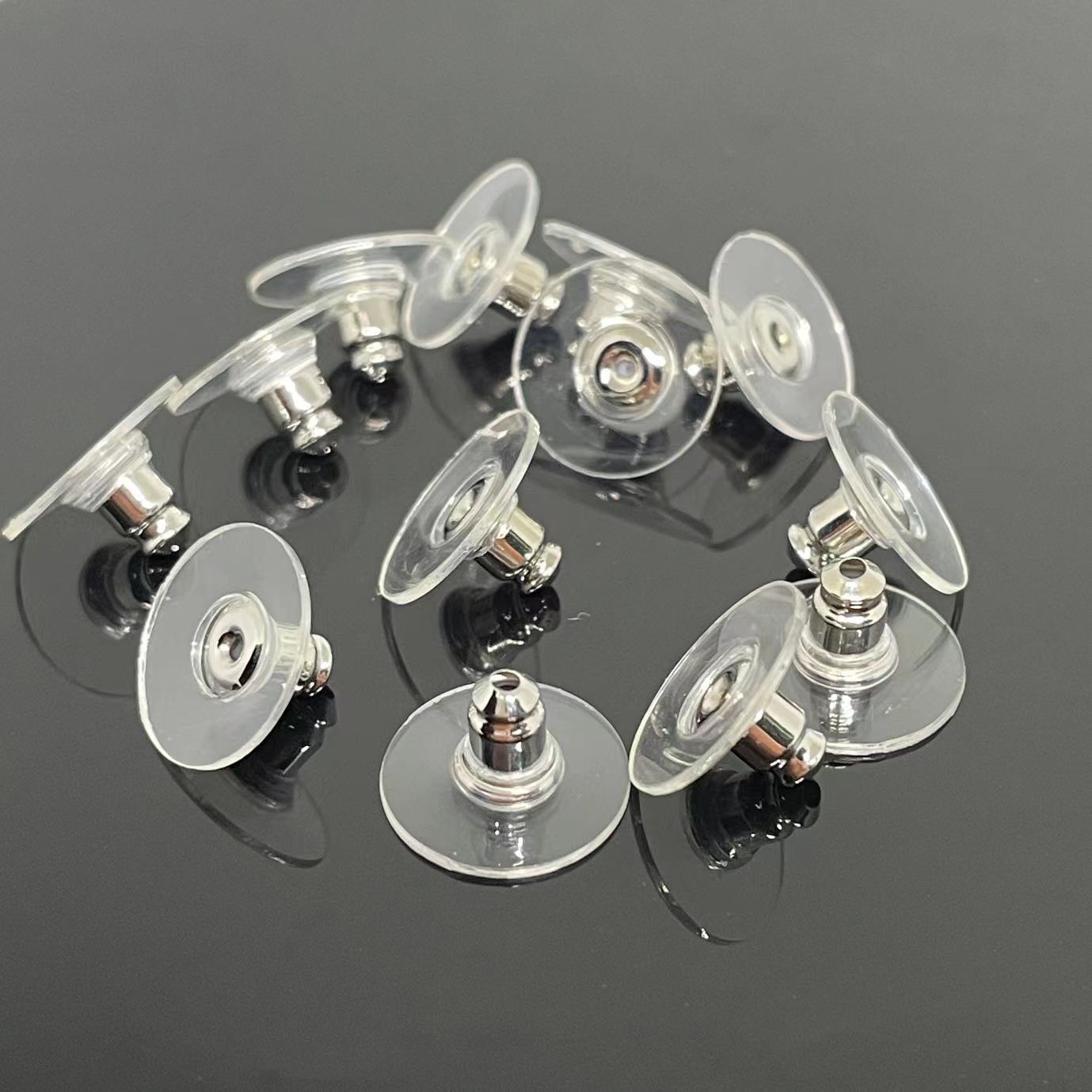 銅空飛ぶ円盤フィルム耳栓diy耳飾り部品保色メッキ弾頭飛盤耳栓卸売り