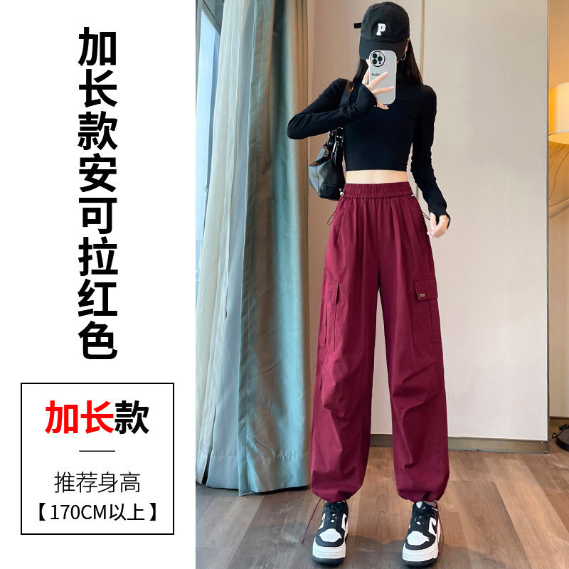 现货2025秋季新款工装裤阔腿裤天丝棉高腰休闲洗水棉运动裤女|undefined