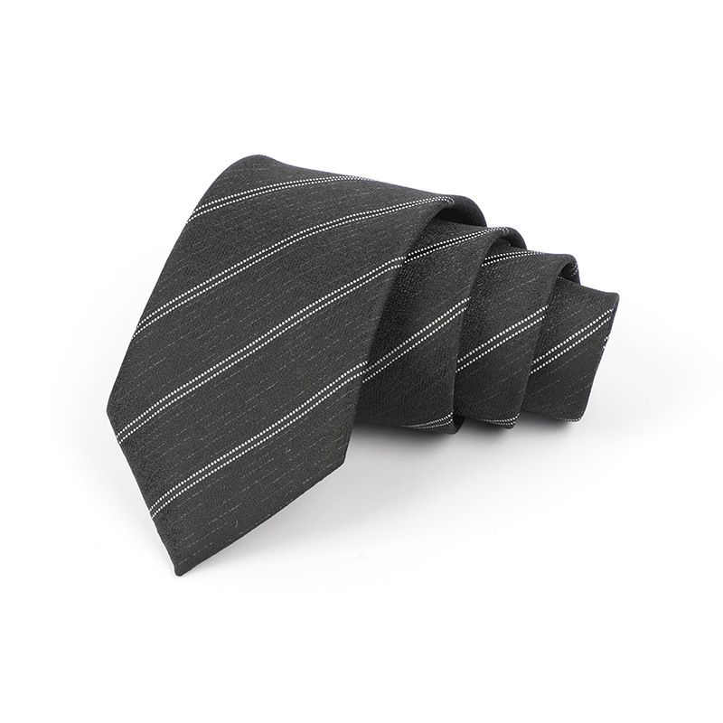 Corbata de hombre jacquard bordado 8CM poliéster seda corbata tejida hombre sentido superior l corbata logo diseño y producción
