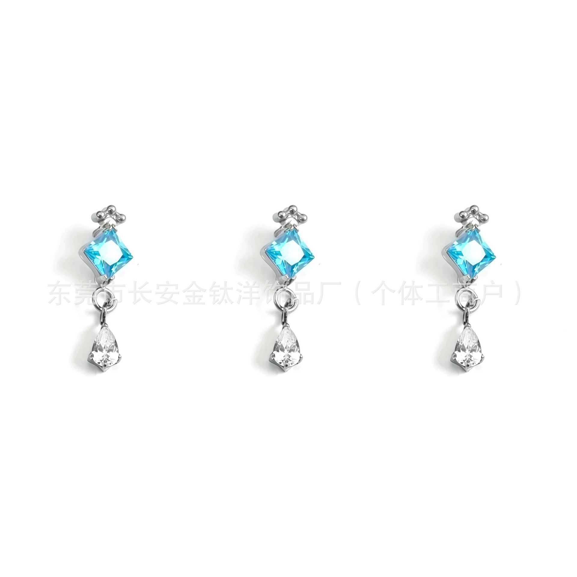 Pointed titanium steel lip stud product view