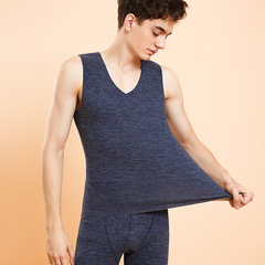 Warm Women's Silk Cashmere Seamless Innerwear Crew Neck Slimming Base Layer Top