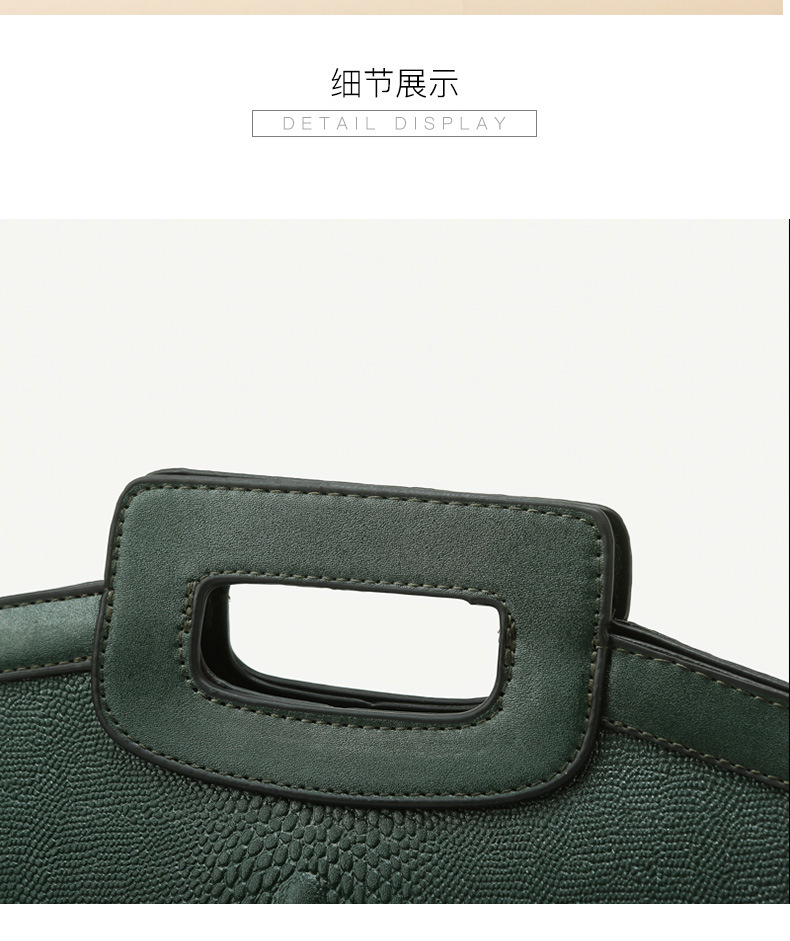 Women's Medium Pu Leather Crocodile Fashion Square Zipper Crossbody Bag display picture 33
