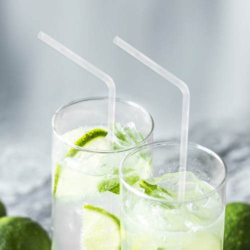 National Points Straw Colorful Curved Head Tube Art Straw Juice Beverage Food Grade Disposable PP Plastic Straw