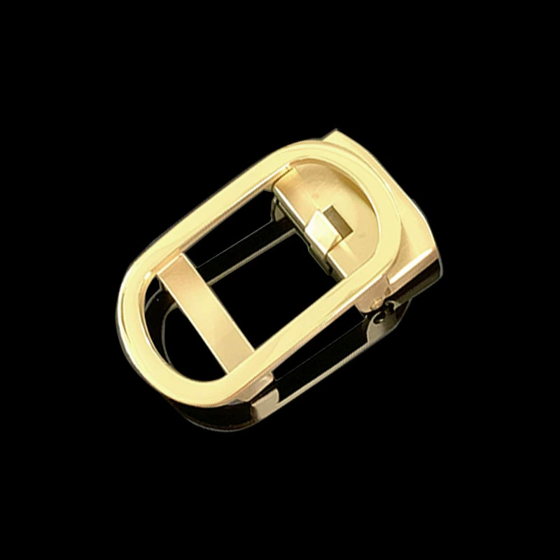 Elite buckle stainless steel, universal silver belt, does not fade, gold and silver