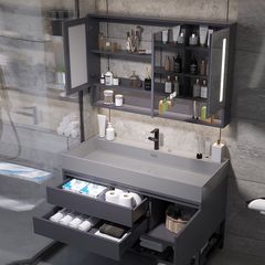 2025款洗手池卫生间洗漱台实木浴室柜一体盆套装卫浴洗脸盆柜组合