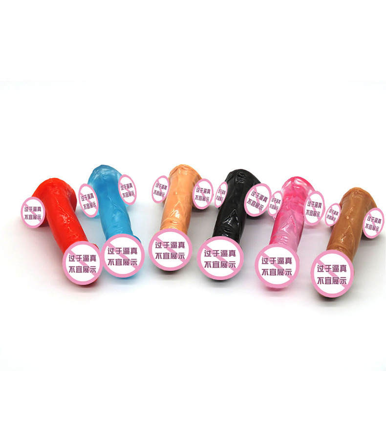 Mini 3-Inch Realistic Male Self-Pleasure Device, TPR, Multi-Color — detail image 3