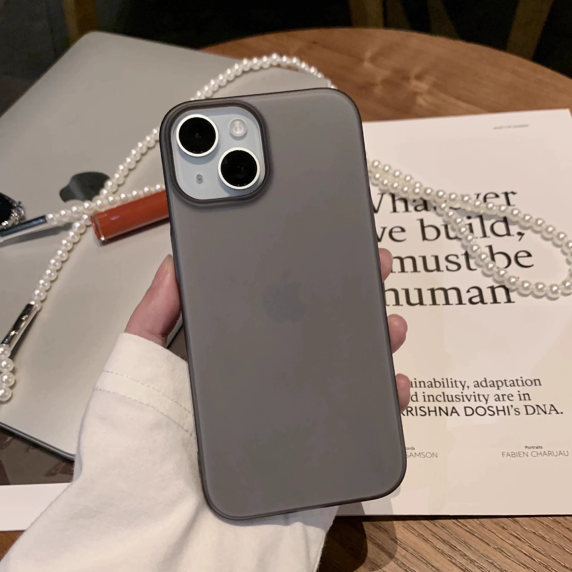 Соверси с ультратонким корпусом совместимо с iPhone 16, матовый чехол для iPhone 16 Pro, защитный чехол, fall protection