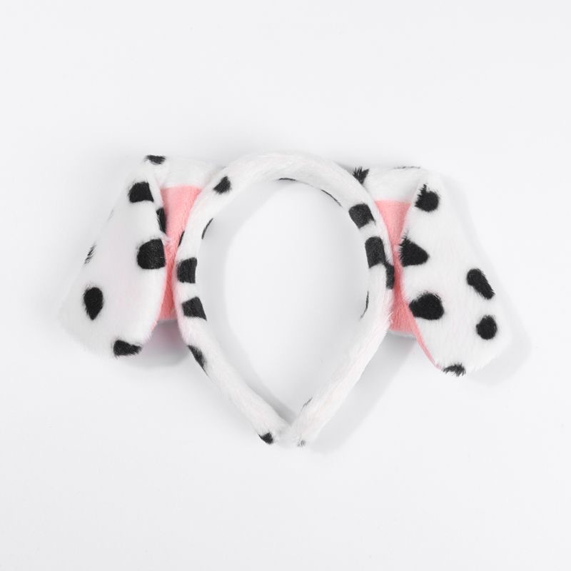 Halloween Dalmatian headband ears gloves skirt Halloween performance dress up suit_viptrois.com