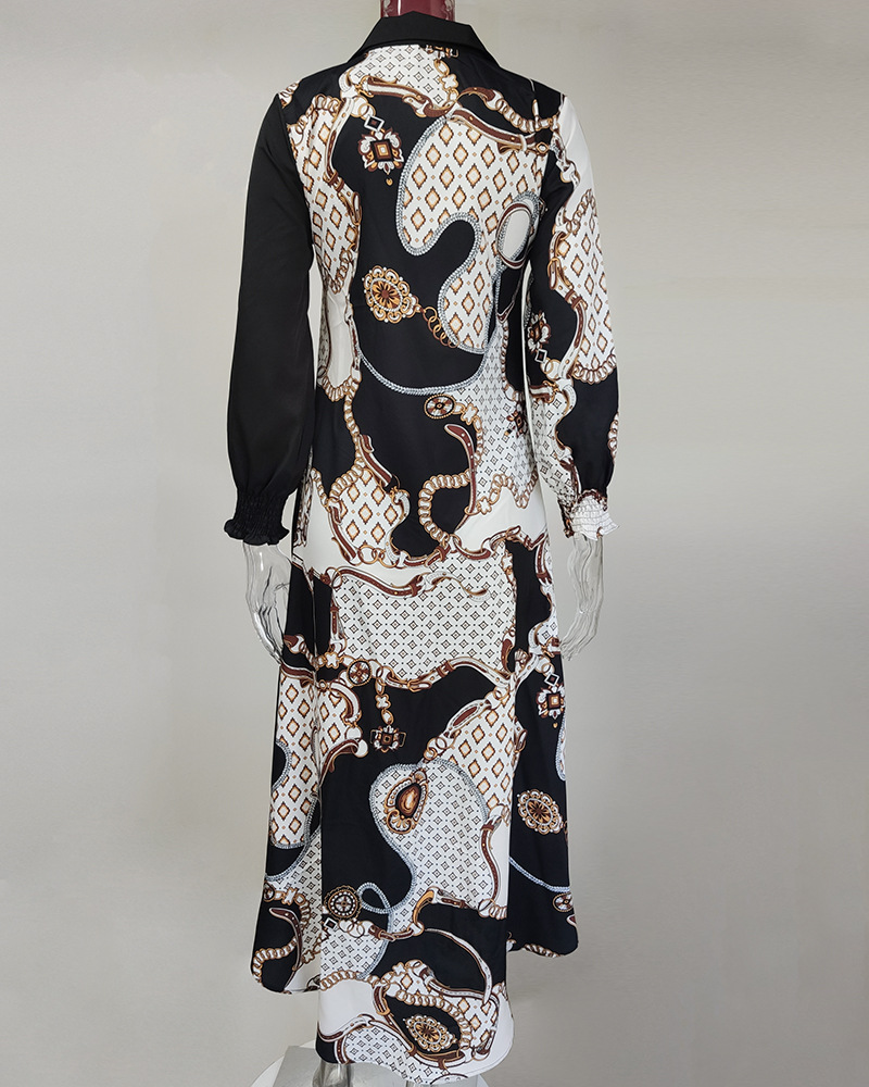 315g Weight Maxi Long Dress Dress Length Type Long Sleeve Sleeve Length Regular Dress Dresses Type Regular Sleeve Sleeve Type Polyester Fabric Type High Waist Waist Line Daily, Beach Occasion V Neck Neckline Regular Fit Fit Type Printing, Stripe, Leaves Pattern Summer, Spring Season Women's Gender Vacation Style Wholesale Women's Vacation Printing Stripe Leaves Daily Beach V Neck Long Sleeve Regular Dress 20