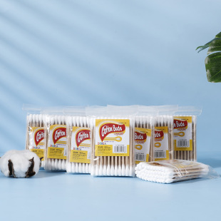 Manufacturer Wholesale 48 Double-Ended Cotton Swabs Disposable Makeup Remover Cleaning Cotton Swabs Bagged Ear Cotton Swabs