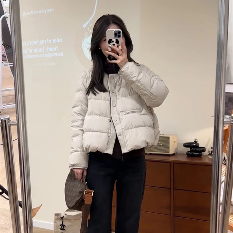 宽松韩版短款羽绒棉服女装2024冬季新款设计感洋气百搭面包服外套