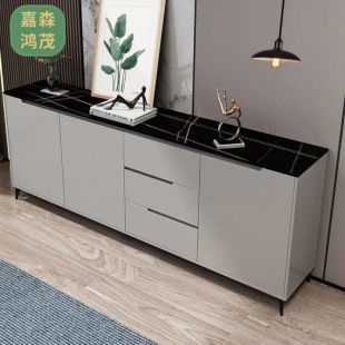 Modern Simple Dining Room Side Cabinet Light Luxury Living Room Entrance Storage Cabinet Bedroom Storage Bucket Cabinet Sideboard Light Luxury Style