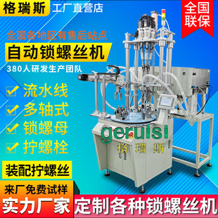 Valve four-axis automatic screw machine multi-axis turntable automatic locking screw machine online automatic screw machine