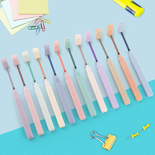 Cross-border new fluorescent highlighter student use marker pen marking pen high-quality sweet and salty style box-packed colored pens