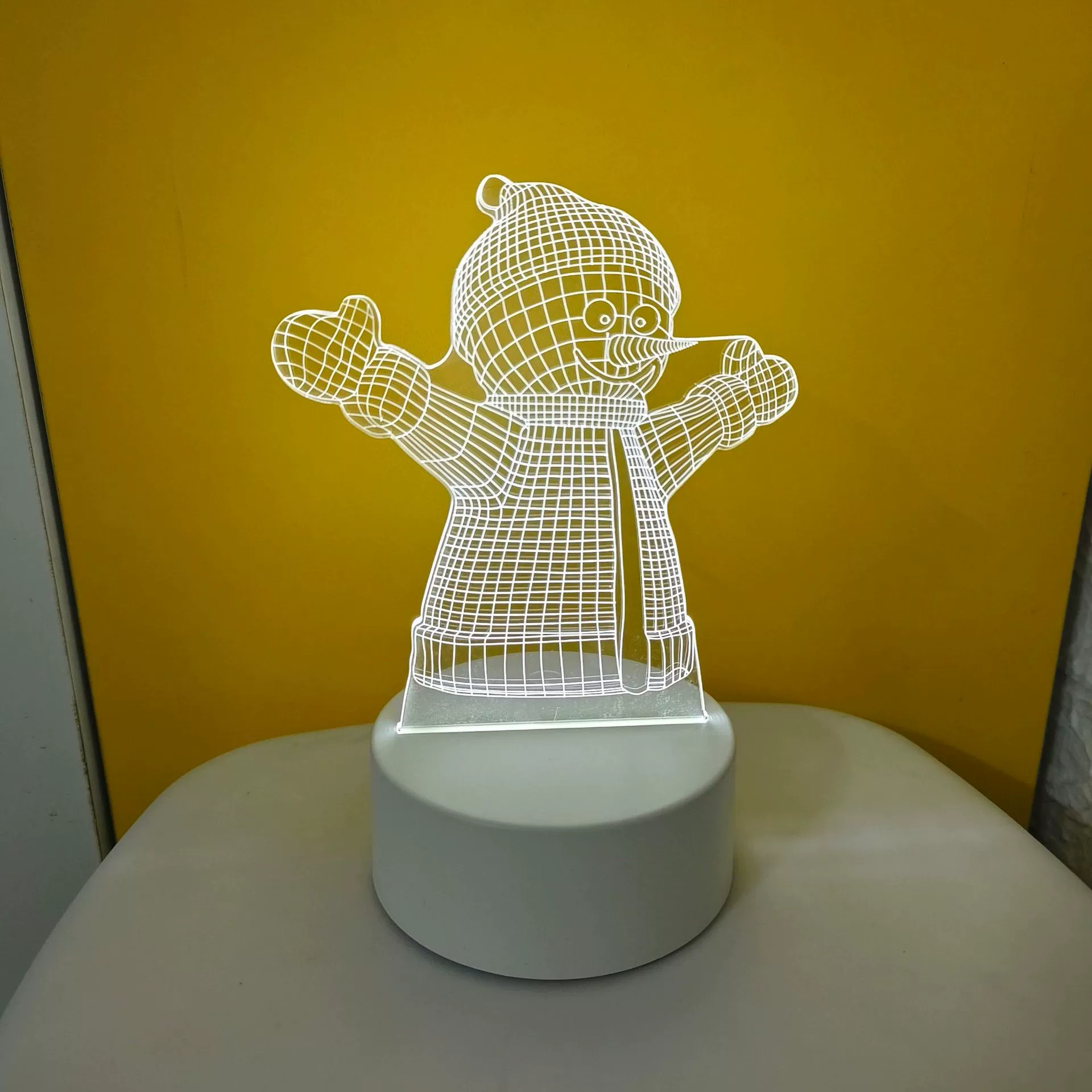 3D night lamp (yayli) little night lantern, 4w usb, acrylic panel + abs base, customizable patterns